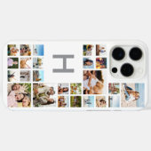 Coques Case-Mate iPhone Monogramme personnalisé moderne (Verso (horizontal))