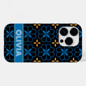 Coques Case-Mate iPhone Monogramme personnalisé Nom de téléphone méditerra (Verso (horizontal))