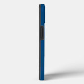 Coques Case-Mate iPhone Monogramme personnalisé Nom Voilier Course Bleu (Verso / Droite)