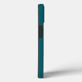 Coques Case-Mate iPhone Monogramme personnalisé Nom Voilier Course Turquoi (Verso / Droite)
