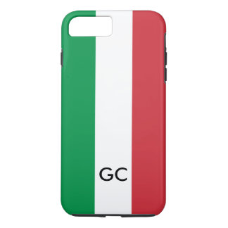 Coque iPhone 7 Plus Monogramme personnalisé par fierté italienne de