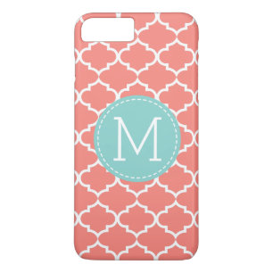Etui iPhone Case-Mate Monogramme personnalisé par Quatrefoil rose de