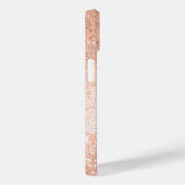 Coques Case-Mate iPhone Monogramme personnalisé Rose Gold Damask (Verso / Droite)