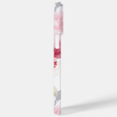 Coques Case-Mate iPhone Monogramme personnalisé rose Peonies (Verso / Droite)