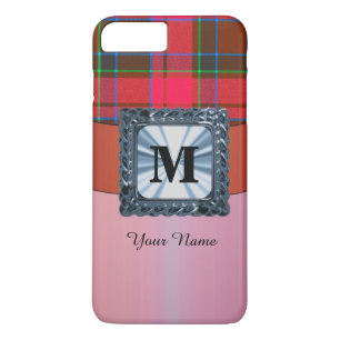 Etui iPhone Case-Mate Monogramme personnalisé roux tartan plaid