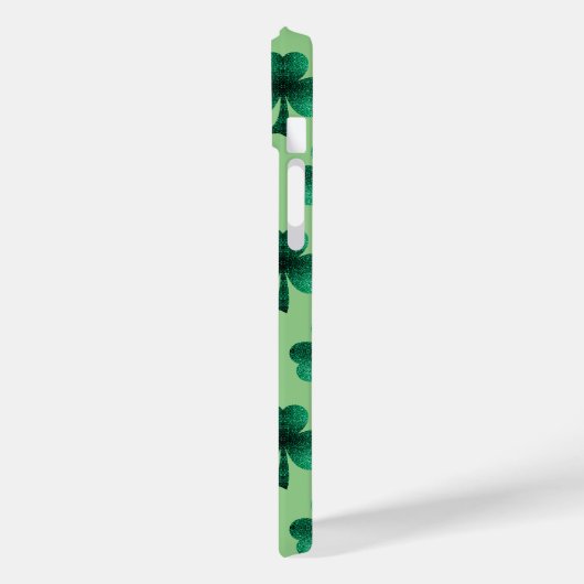 Coques Case-Mate iPhone Monogramme personnalisé Shamrock Emerald Green Spa (Verso / Gauche)