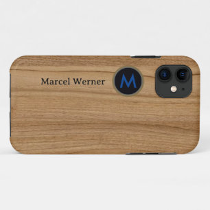 Case-Mate iPhone Case Monogramme personnalisé sur bois factice