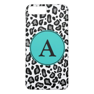 Coque Case-Mate Pour iPhone Monogramme personnalisé White Leopard iPhone Plus 