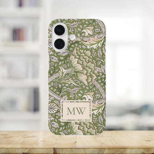 Coques Case-Mate iPhone Monogramme personnalisé William Morris Windrush