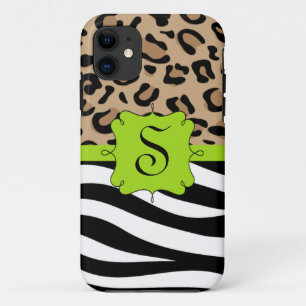 Etui iPhone Case-Mate Monogramme personnalisé zébrée et Empreinte de