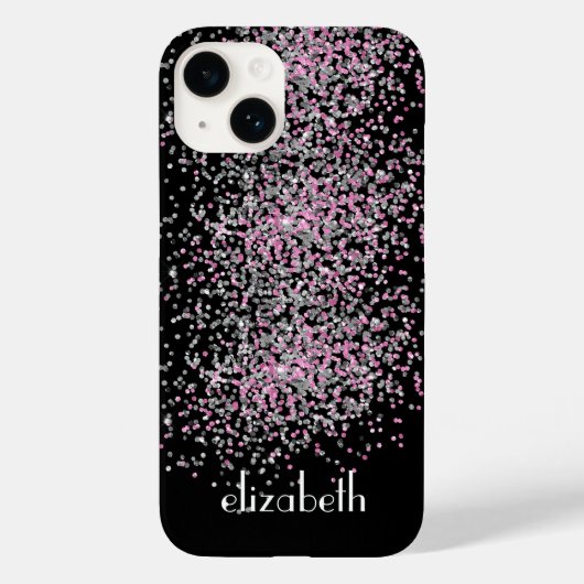 Coques Case-Mate iPhone Monogramme Personnaliser la Parties scintillant en (Verso)