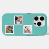 Coques Case-Mate iPhone Monogramme photo personnalisé (Verso (horizontal))
