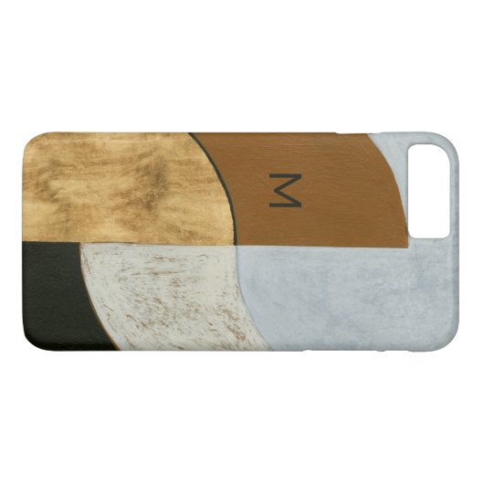 Coques Case-Mate iPhone Monogramme | Pièces empilées II (Dos (Horizontal))