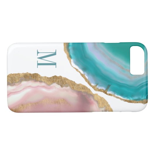 Coques Case-Mate iPhone Monogramme | Pierres Gem I (Dos (Horizontal))