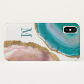 Coques Case-Mate iPhone Monogramme | Pierres Gem I (Dos (Horizontal))