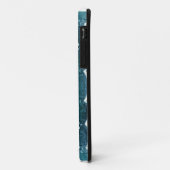 Coques Case-Mate iPhone Monogramme Pine vert look de tissu (Dos/Gauche)