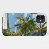 Coques Case-Mate iPhone Monogramme, Plage Tropicale, Palmiers, (Dos (Horizontal))