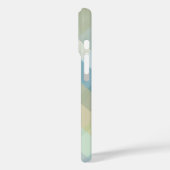Coques Case-Mate iPhone Monogramme Plaid Pastel Bleu Turquoise Jaune Vert (Verso / Gauche)