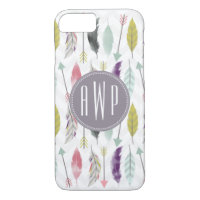 Monogramme Plumes et flèches