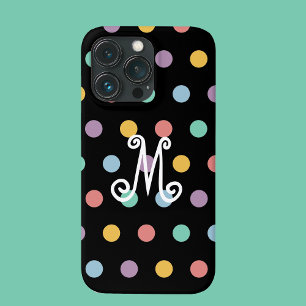 Case-Mate iPhone Case Monogramme Pois colorés