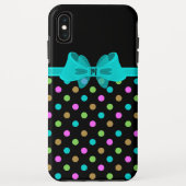 Coques Case-Mate iPhone Monogramme Pois Girly Chic (Dos)