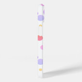 Coques Case-Mate iPhone Monogramme Polka Dot Purple Lilac Ombre (Verso / Droite)