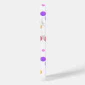 Coques Case-Mate iPhone Monogramme Polka Dot Purple Lilac Ombre (Verso / Gauche)