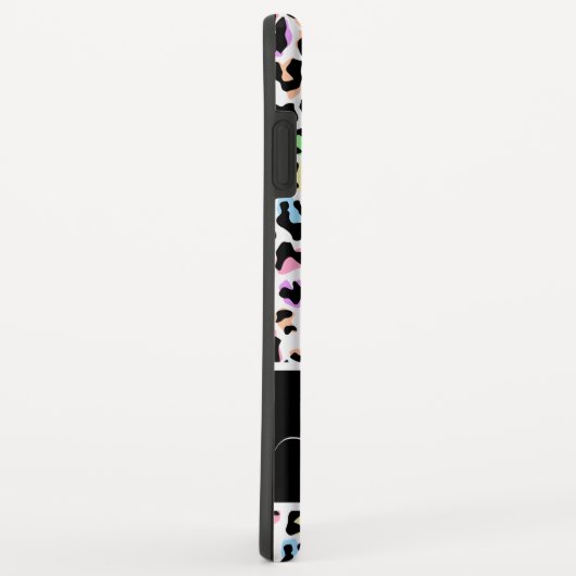 Coques Case-Mate iPhone Monogramme Poster de animal Leopard Girly (Dos/Droite)