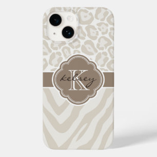 Coques Pour iPhone Monogramme Poster de animal neutre