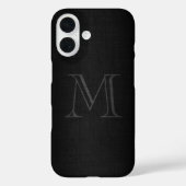 Coques Case-Mate iPhone Monogramme pour hommes avec look Lin (Verso)