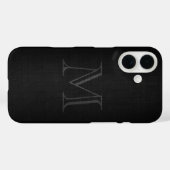 Coques Case-Mate iPhone Monogramme pour hommes avec look Lin (Verso (horizontal))
