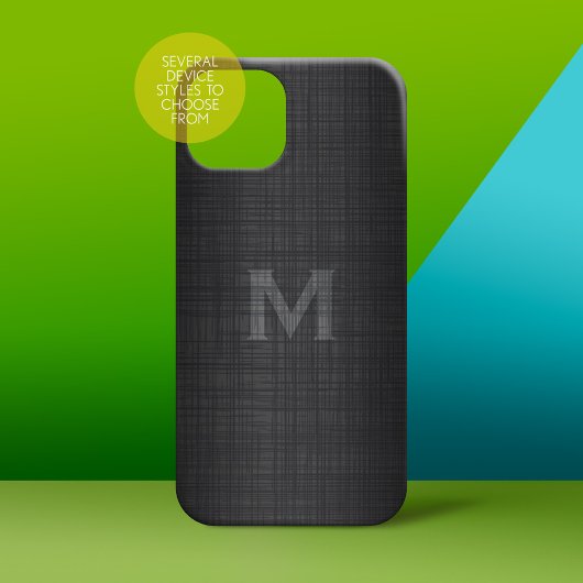 Coques Case-Mate iPhone Monogramme pour hommes avec look Lin