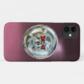 Coques Case-Mate iPhone MONOGRAMME pourpre (Dos (Horizontal))