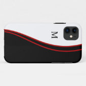 Coques Case-Mate iPhone Monogramme professionnel Cool hommes d'affaires (Dos (Horizontal))