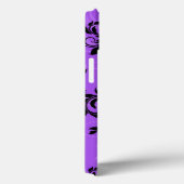 Coques Case-Mate iPhone Monogramme Purple Black Scrolls Swirls iPad 2/3/4 (Verso / Droite)