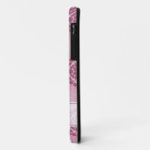 Coques Case-Mate iPhone Monogramme Radiant Dusky Rose Dot Mandala Carrelé (Dos/Gauche)