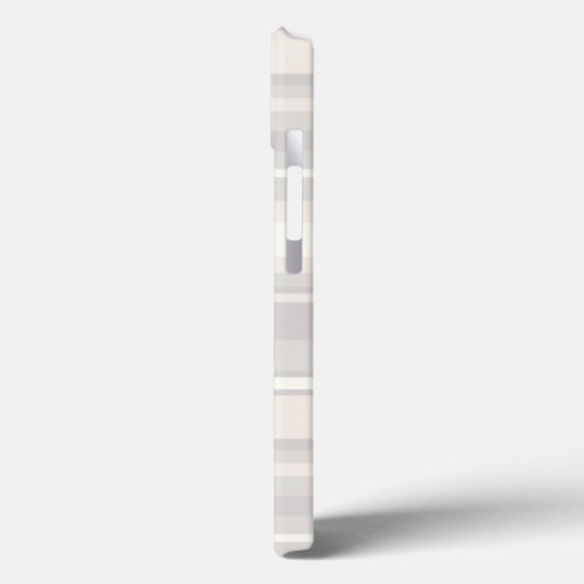 Coques Case-Mate iPhone Monogramme rayures beige Coque-coque iphone Mate (Verso / Gauche)