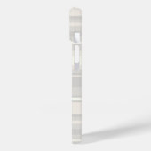 Coques Case-Mate iPhone Monogramme rayures beiges (Verso / Gauche)