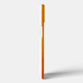 Coques Case-Mate iPhone Monogramme rayures orange rouge altéré chaud (Verso / Droite)