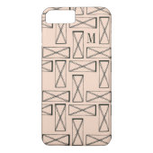 Coques Case-Mate iPhone Monogramme | Rectangle géométrique X Design (Dos)