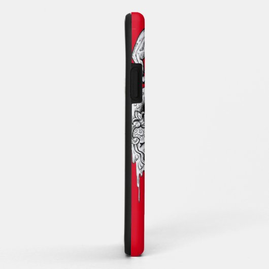 Coques Case-Mate iPhone Monogramme Red Skeleton Court Jester Coque-Mate iP (Dos/Droite)