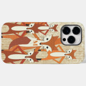 Coques Case-Mate iPhone Monogramme Retro Fox Art Orange Retro iphone 5 (Verso (horizontal))