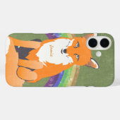 Coques Case-Mate iPhone Monogramme Retro Fox Art Orange Retro iphone 5 (Verso (horizontal))