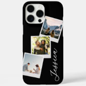 Coques Case-Mate iPhone Monogramme Retro Instant Photo Collage (Verso)