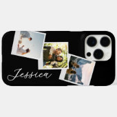 Coques Case-Mate iPhone Monogramme Retro Instant Photo Collage (Verso (horizontal))