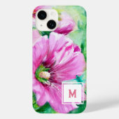 Coques Case-Mate iPhone Monogramme rose (Verso)