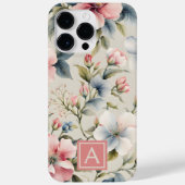 Coques Case-Mate iPhone Monogramme rose (Verso)