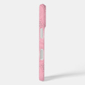 Coques Case-Mate iPhone Monogramme rose cercles motif (Verso / Droite)