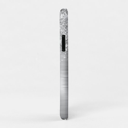 Coques Case-Mate iPhone Monogramme rose chaud Chic Foil Faux (Dos/Droite)