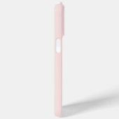 Coques Case-Mate iPhone Monogramme rose clair simple et blanc (Verso / Droite)